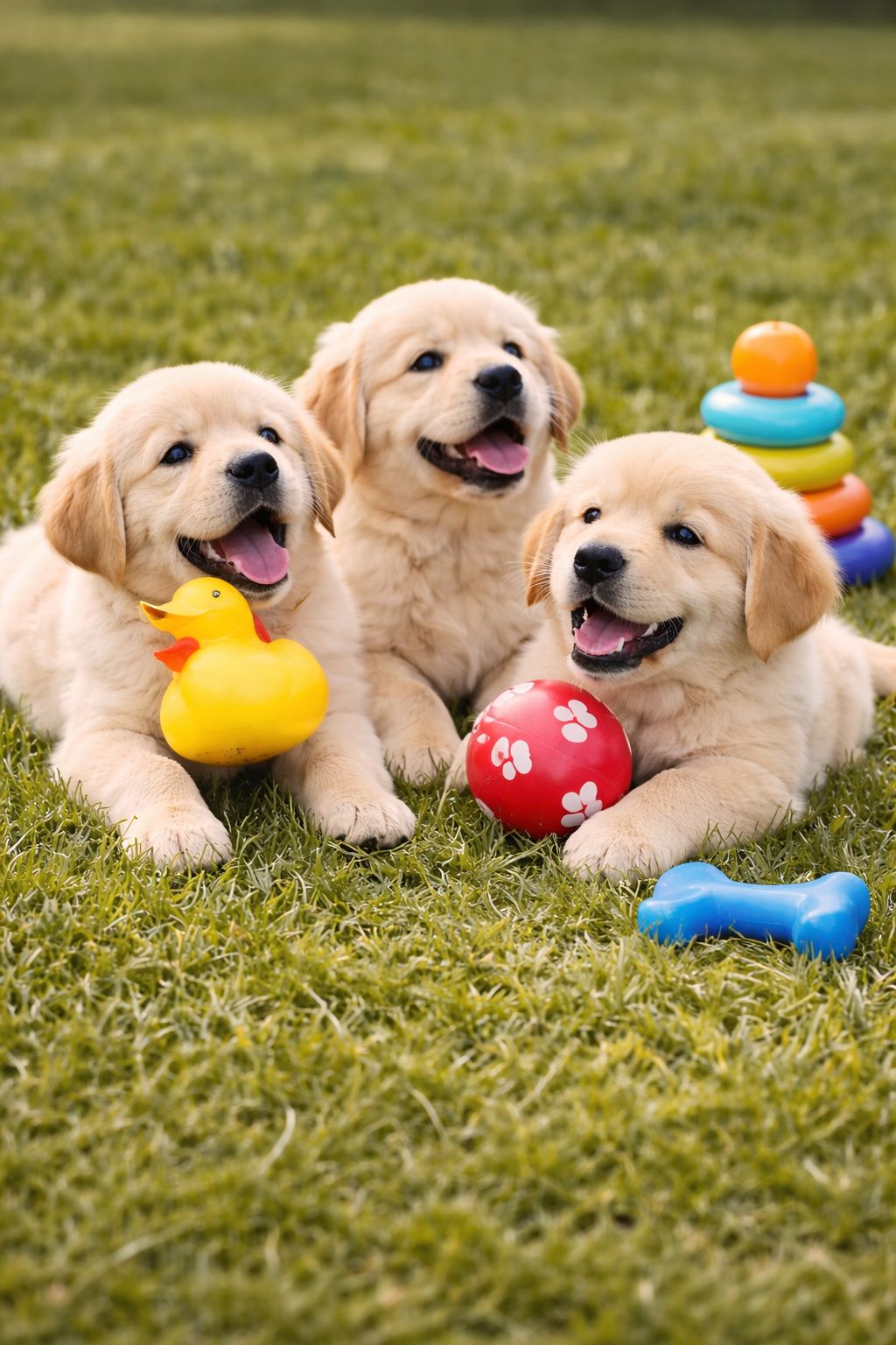 Golden Retriever Fêmea — Thor, Sky e Amora